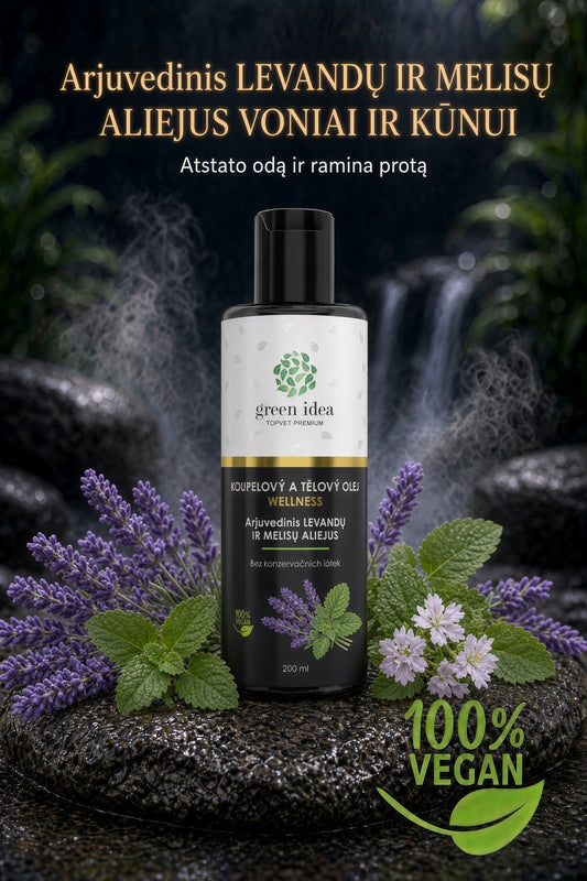 Vonios ir kūno aliejus „Levanda ir melisa“, 200 ml